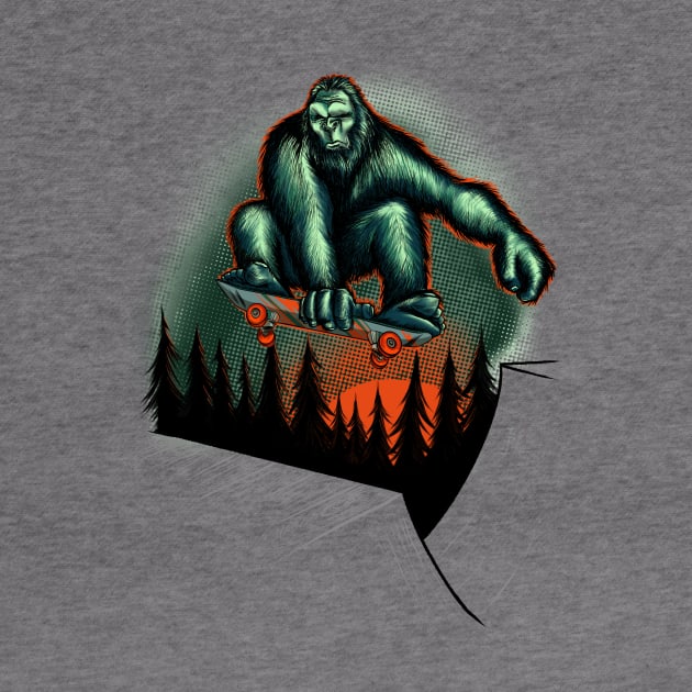 Bigfoot catching air! by Jonesntees